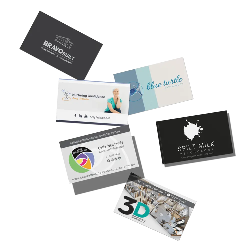 Sample of business cards designed by SteinArt